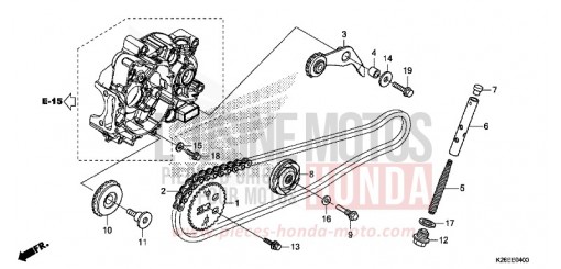 CAM CHAIN/TENSIONER MSX125G de 2016